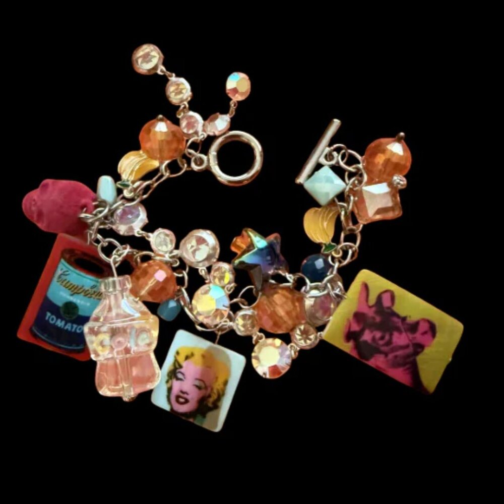 Andy Warhol Pop Art one-of-a-kind bracelet, handmade by me
